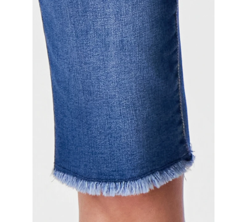 Style & Co Petite Mid-Rise Raw-Hem Skimmer Jeans, Macy's Exclusive