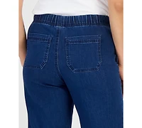 Style & Co Petite High Rise Cropped Wide Leg Jeans, Macy's Exclusive