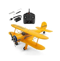 Bruce & Shark Rc Plane - 2.4Ghz Brushless Motor, 6G/3D Modes, Led Lights for Kids & Beginners