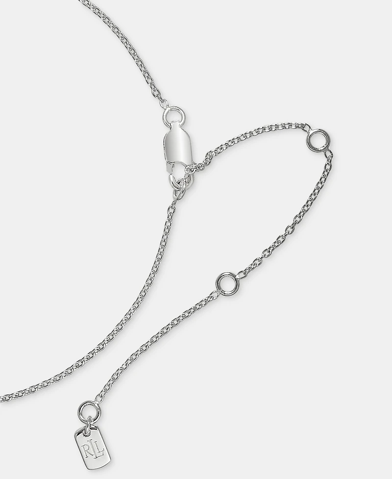 Lauren Ralph Lauren Cubic Zirconia Pendant Necklace in Sterling Silver