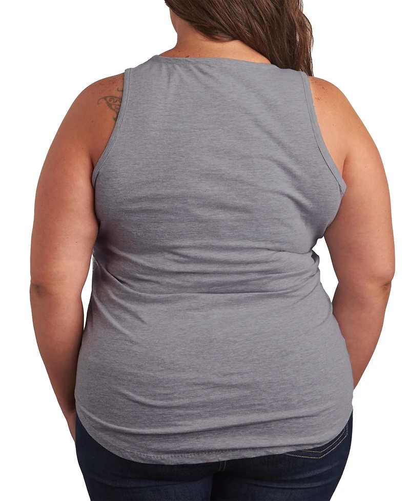 Hybrid Apparel Plus Nasa Discovery Racerback Graphic Crewneck Tank Top