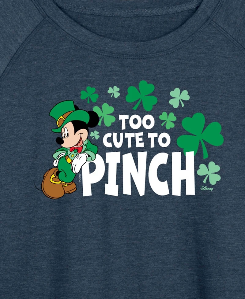 Hybrid Apparel Plus Star Wars St. Patrick's Day May Luck Be with You French Terry Graphic Crewneck T-shirt