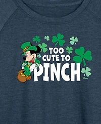 Hybrid Apparel Plus Star Wars St. Patrick's Day May Luck Be with You French Terry Graphic Crewneck T-shirt