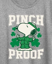 Hybrid Apparel Plus Peanuts St. Patrick's Day Short-Sleeve Graphic T-Shirt