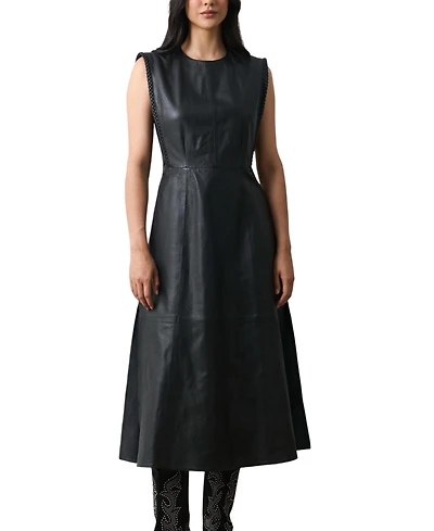 Velez Women's Liora Semi Fitted Leather Dress