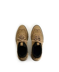 Velez Men's Leather Lace-Up Shoes with Athletic Touches