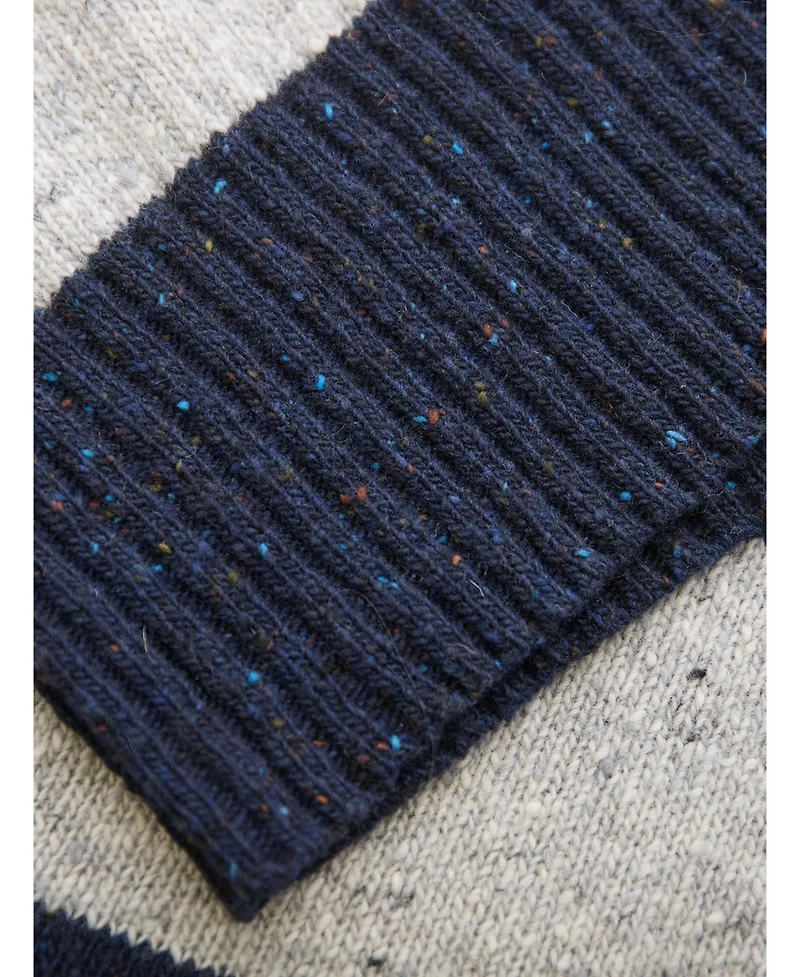 Celtic & Co. Women's Donegal Colourblock Funnel Neck Sweater