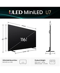 Hisense 116U75QG 116" 4K Uled Mini-led U75 Series Smart Google Tv (2025)