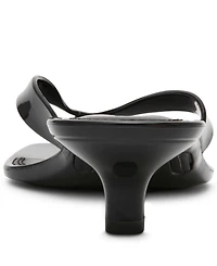 Steve Madden Women's Tracie-j Kitten-Heel Jelly Thong Sandals