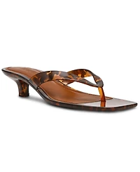 Steve Madden Women's Tracie-j Kitten-Heel Jelly Thong Sandals