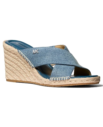 Michael Kors Women's Kenzie Slip- On Wedge Sandals
