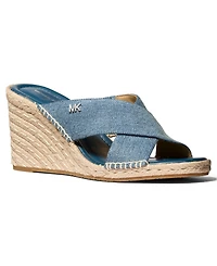Michael Kors Women's Kenzie Slip- On Wedge Sandals