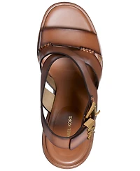 Michael Kors Women's Raven Buckle Block Heel Sandals