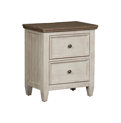 Liberty Furniture Industries, Inc 2 Drawer Night Stand w/ Charging Station