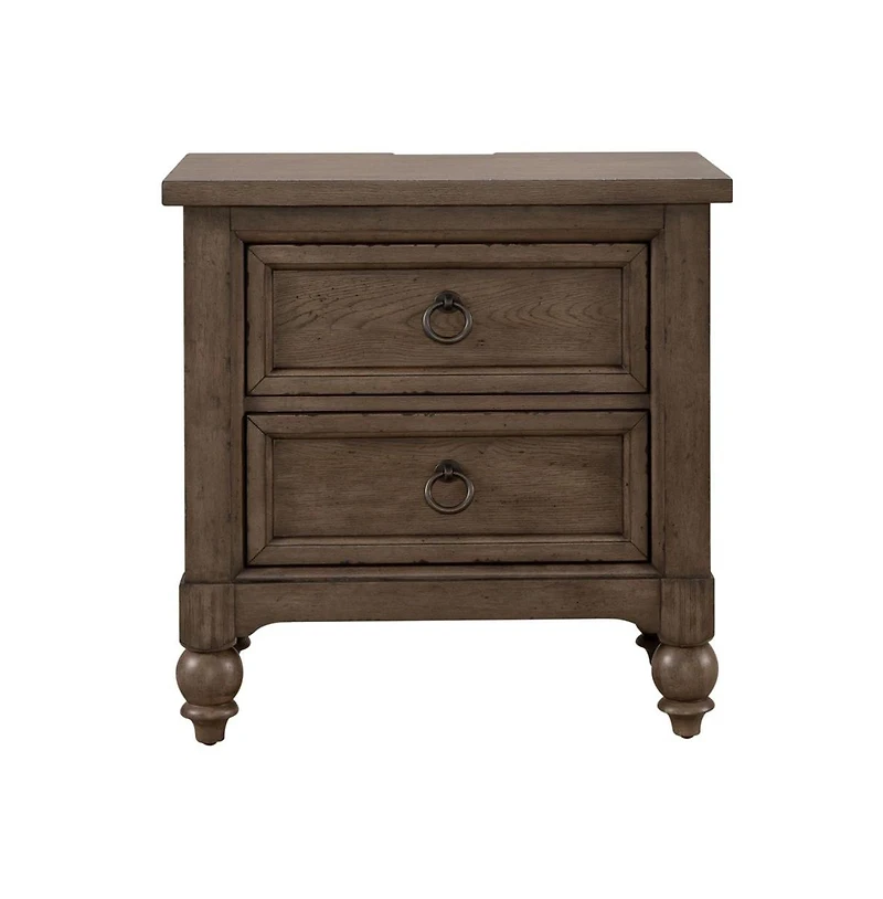 Liberty Furniture Industries, Inc 2 Drawer Night Stand w/ Charging Station