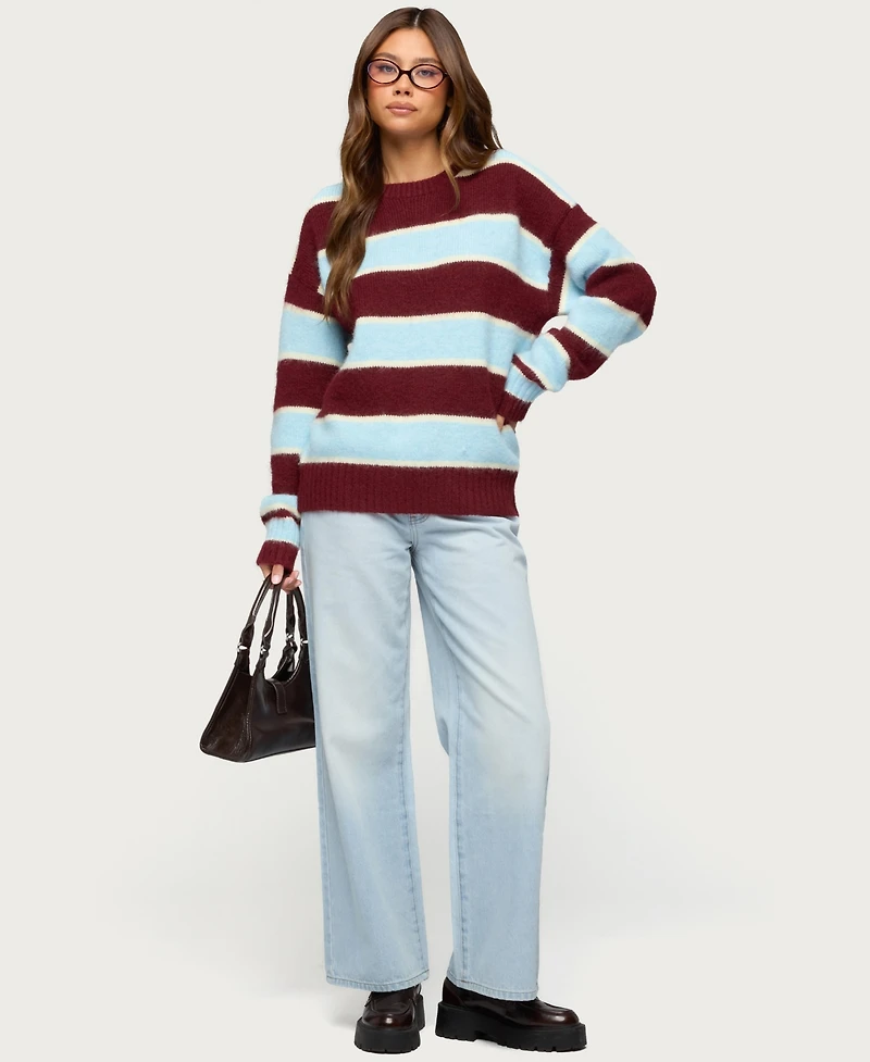 Edikted Women's Conrad Striped Knit Sweater