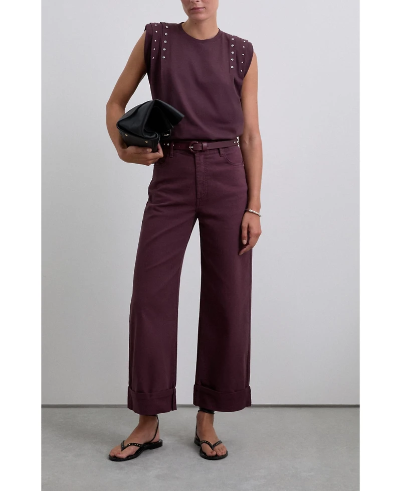 Scalpers Women's Folded Denim Pant