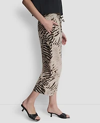 Dkny Women's Printed Pull-On Pants