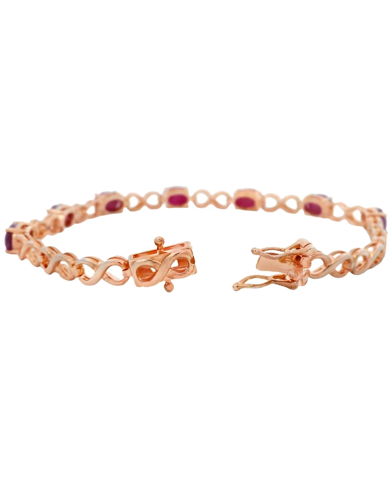 Macy's Ruby (7 ct. t.w.) Bracelet Sterling Silver (Also Available Emerald)