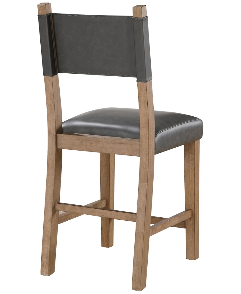 Macai 42" Wood Upholstered Counter Height Chair