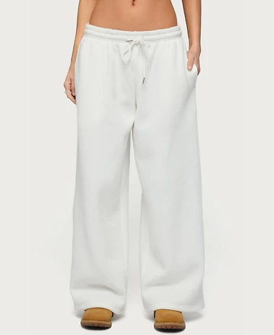 Edikted Women's Kamari Low Rise Wide Sweatpants