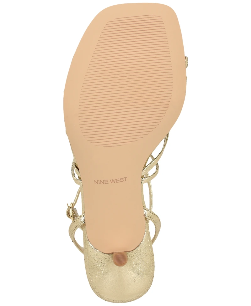 Nine West Women's Mays Kitten Heel Dress Sandals