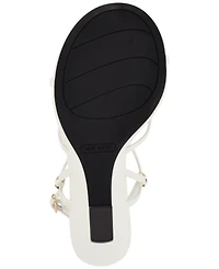 Nine West Women's Deklyn Strappy Wedge Dress Sandals