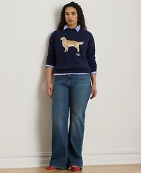 Lauren Ralph Petite Crewneck Long-Sleeve Sweater