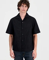 Hugo by Boss Men's Espino Embroidered Short-Sleeve Shirt