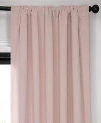 Half Price Drapes Rosey Dawn Signature Velvet Blackout Curtain