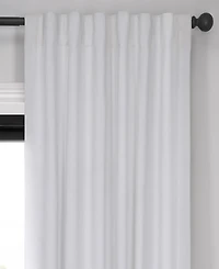 Half Price Drapes Primary White Signature Velvet Blackout Curtain