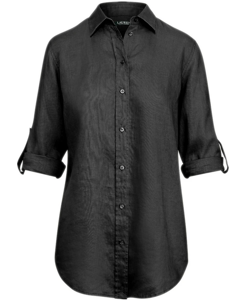 Lauren Ralph 100% Linen Shirt