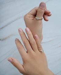 Diamond Heart Cluster Ring (1/6 ct. t.w.) 10k Gold, Created for Macy's