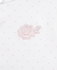 Little Me Baby Girls' Rose Printed Dress, Cardigan and Diaper Cover, 3-Piece Set