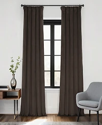 Half Price Drapes Java Signature Velvet Blackout Curtain
