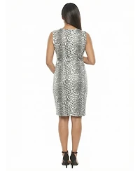 24seven Comfort Apparel Women's and Plus Maternity V-Neck Wrap Dress