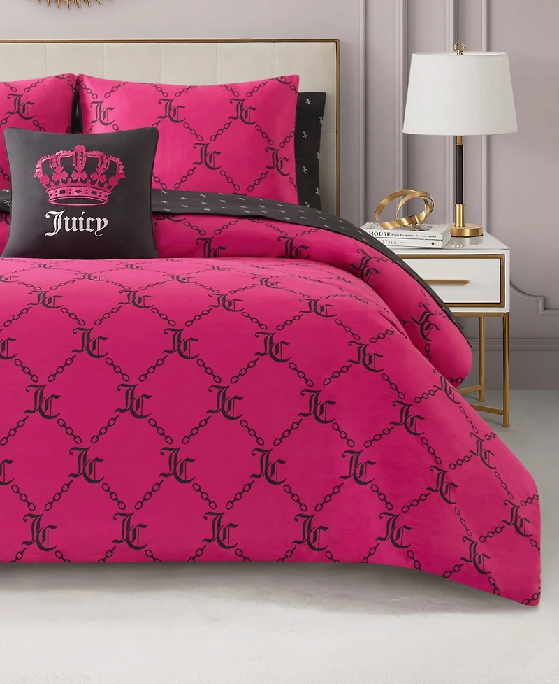 Juicy Couture Logo Link 8-Pc. Comforter Set