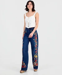 Driftwood Women's Penelope Wide-Leg High-Rise Jeans