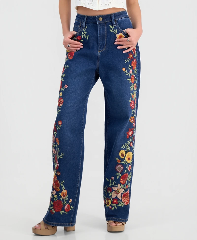 Driftwood Women's Penelope Wide-Leg High-Rise Jeans