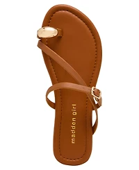 Madden Girl Women's Tune Embellished Strappy Slide Sandals