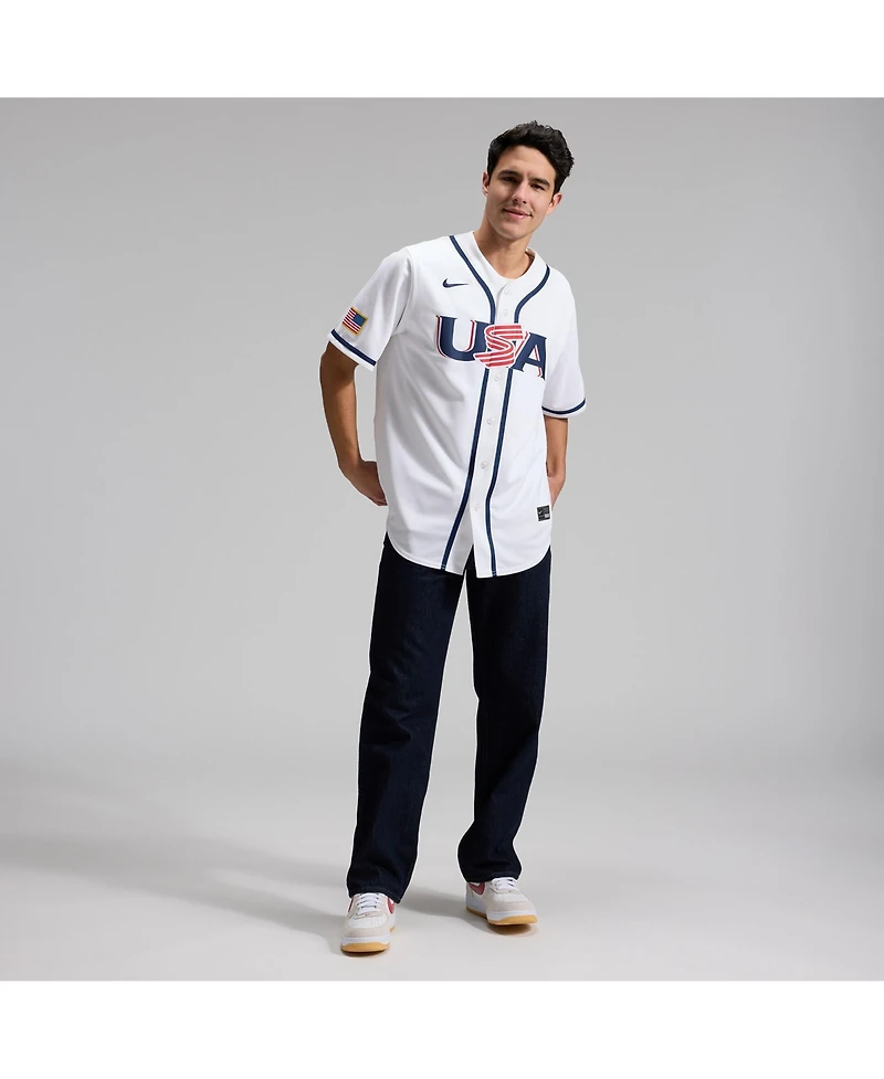 Nike Men's White Usa Baseball 2026 World Classic Stadium Jersey