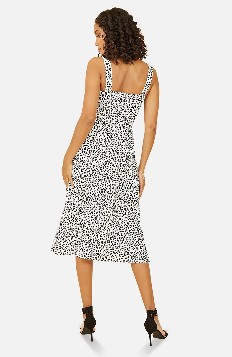 Yumi Women's Printed Button Through Midi Dress