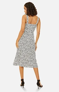 Yumi Women's Printed Button Through Midi Dress