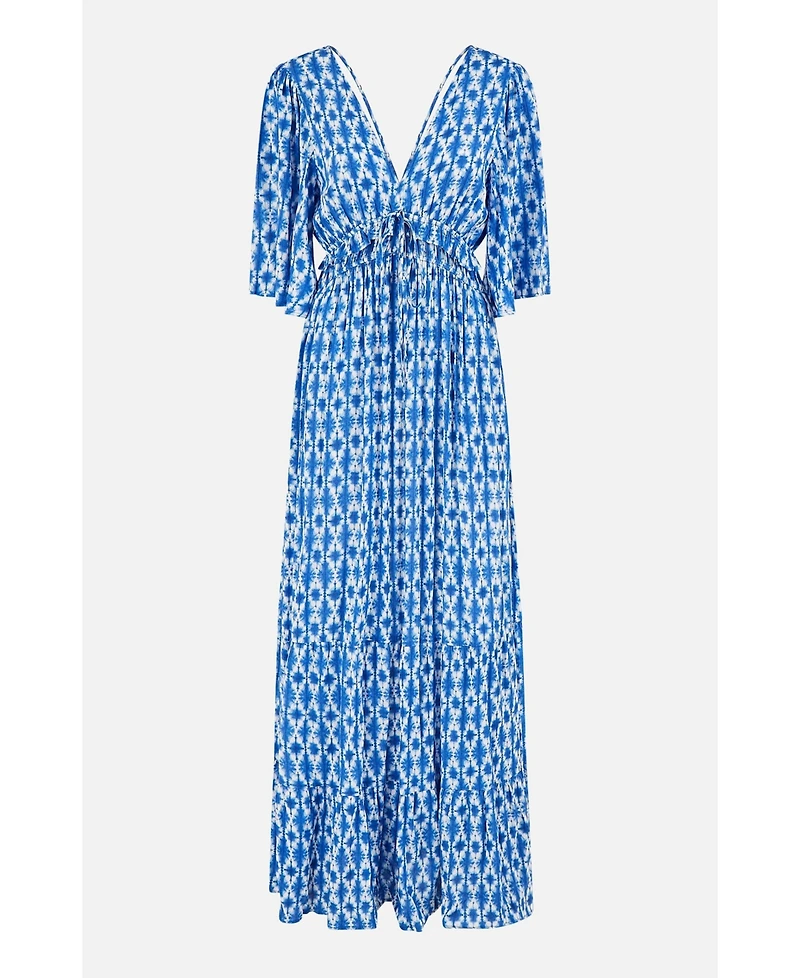 Yumi Women's Cross Over Back Maxi Dress