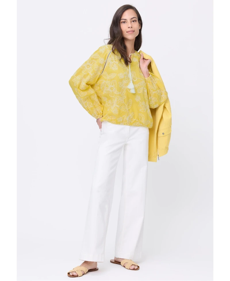 Olsen Women's Embrodiered Tunic Blouse