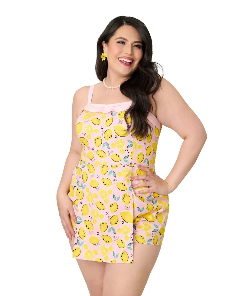 Unique Vintage Plus Skirted Dolly Romper