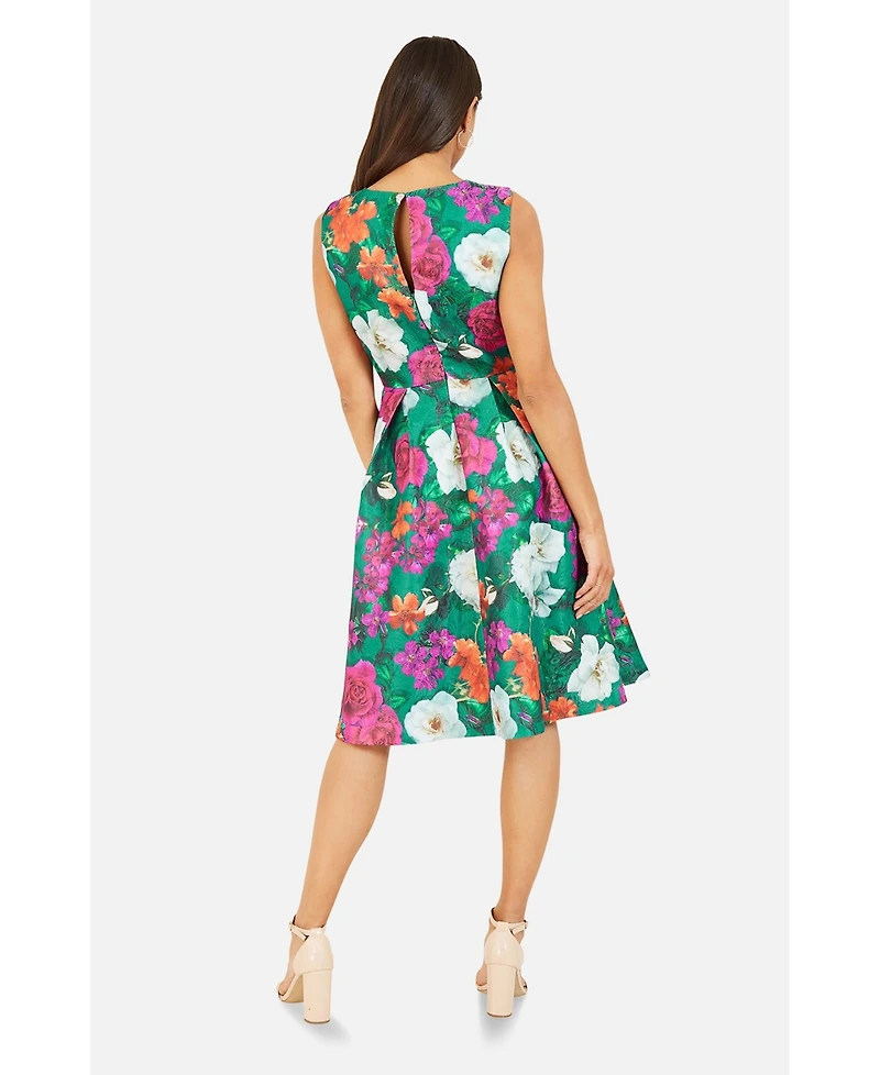 Yumi Women's Floral Skater Dress