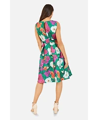 Yumi Women's Floral Skater Dress