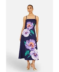 Yumi Women's Pansy Strappy Midi Dress