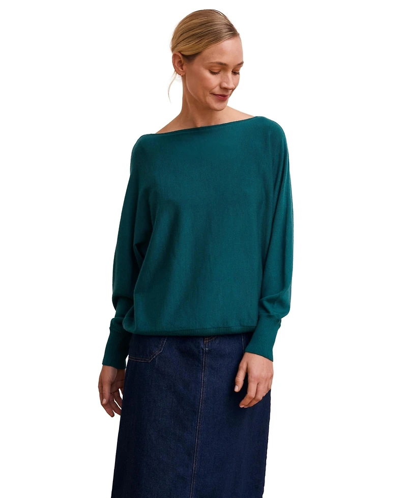 Celtic & Co. Women's Fine Knit Merino Relaxed Sweater